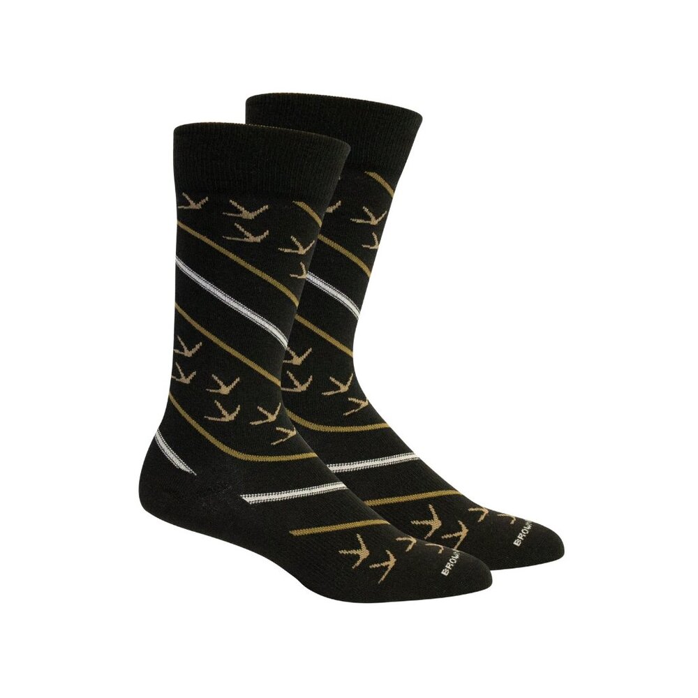 Brown Dog Bunn Black Sock
